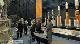 Dubes RI untuk Jepang Heri Akhmadi menyaksikan langsung pelepasan Satelit Surya-1 (SS-1) karya tim ilmuwan muda Indonesia, di Japan Aerospace Exploration Agency - JAXA) Tsukuba Space Center.(Dok KBRI Tokyo)