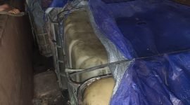 Truk Colt Diesel yang diduga bermuatan solar subsidi di wilayah Kabupaten Bogor 