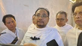Menteri Agama berikan keterangan Pers usai melaksanakan wukuf di Arafah (kemenag.go.id)