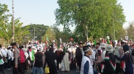 Aksi masa di Gedung KEDUBES Amerika Serikat 