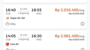 Harga Tiket Pesawat Jakarta–Medan Tembus Rp 2 Juta, Ini Faktor Penyebabnya
